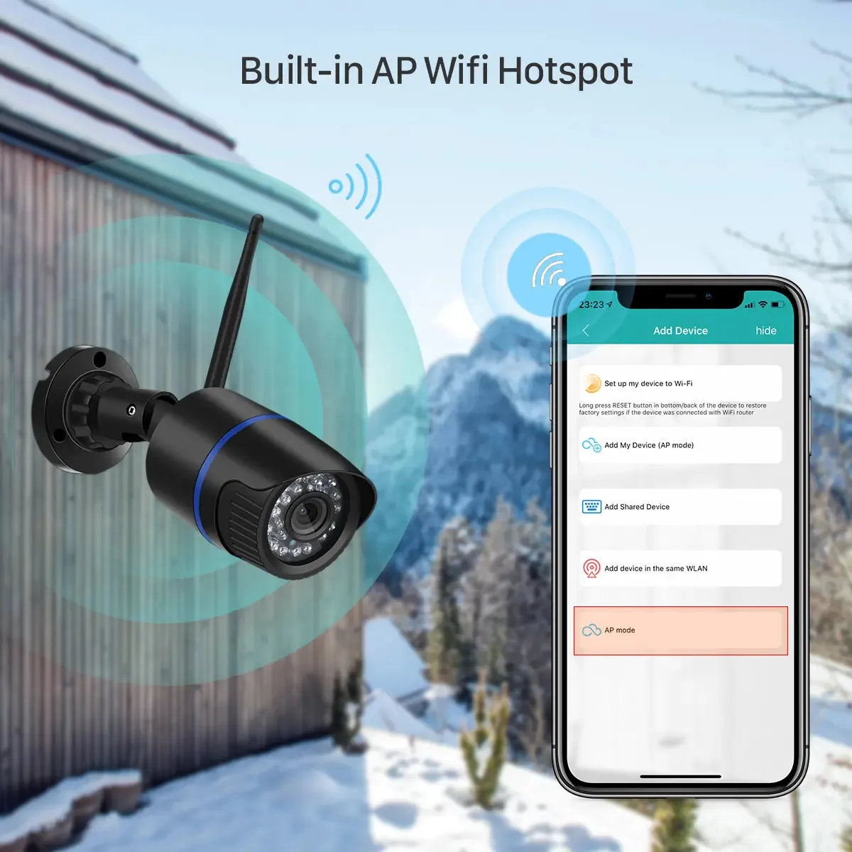 1080P HD Wireless Security Indoor Outdoor Waterproof Camera-Wireless Outdoor Camera