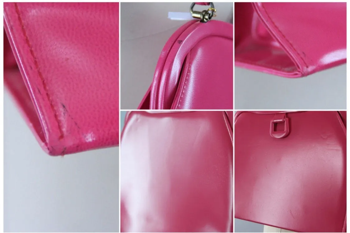 1960s Vintage Mod Pink Frame Purse Handbag by Theodor California