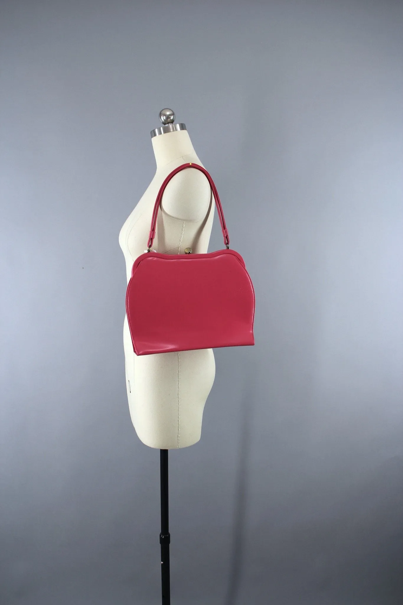 1960s Vintage Mod Pink Frame Purse Handbag by Theodor California