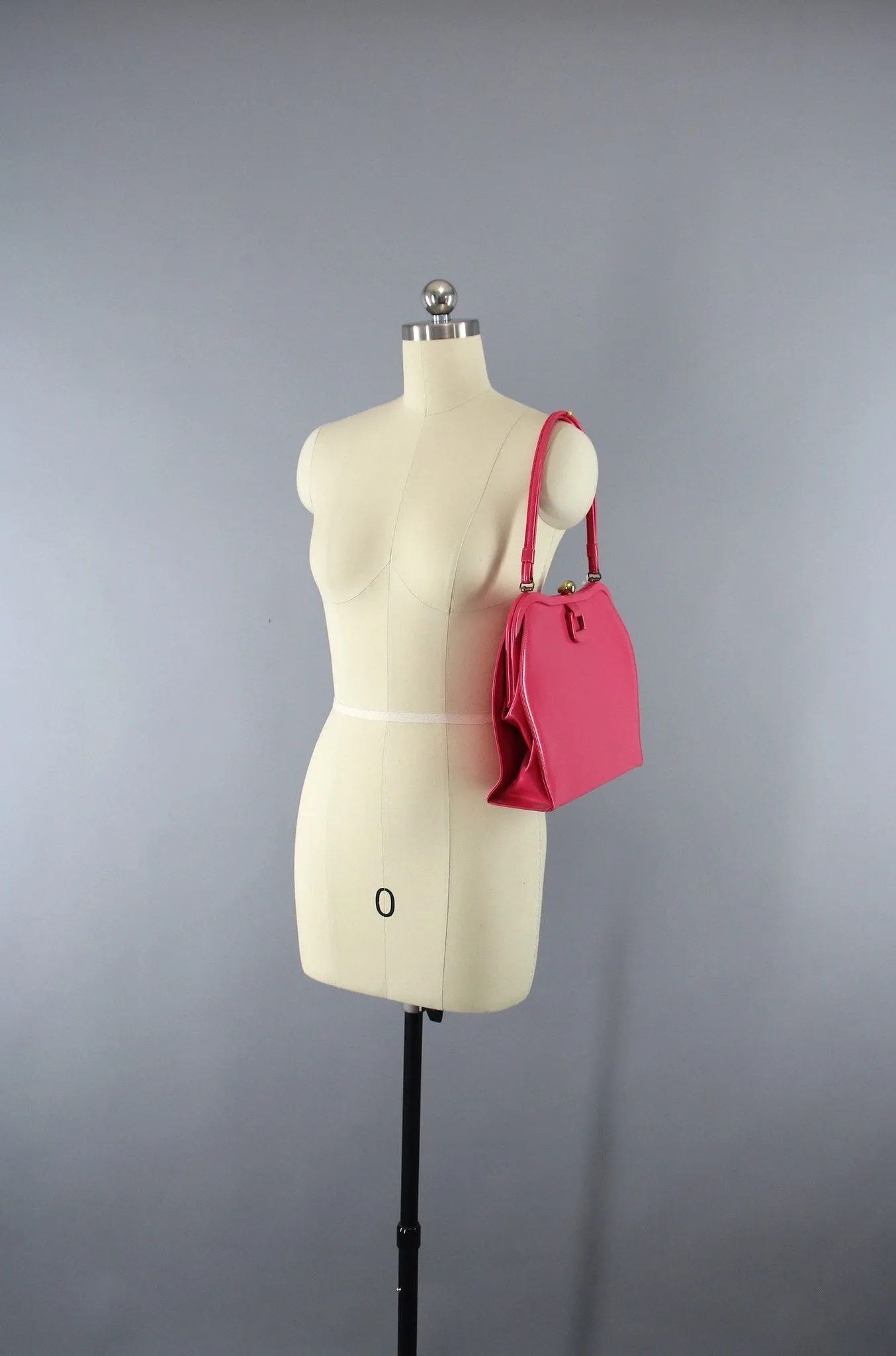 1960s Vintage Mod Pink Frame Purse Handbag by Theodor California