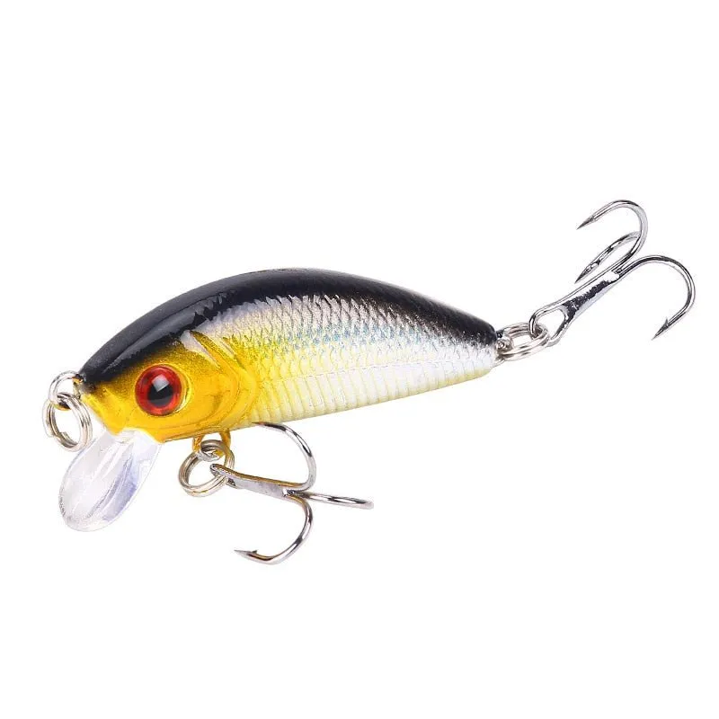 1PCS Minnow Fishing Lure 50mm4.2g  Topwater Hard Bait Wobbler Jig Bait Crankbait Carp Striped bass Pesca Fishing tackle SwimBait