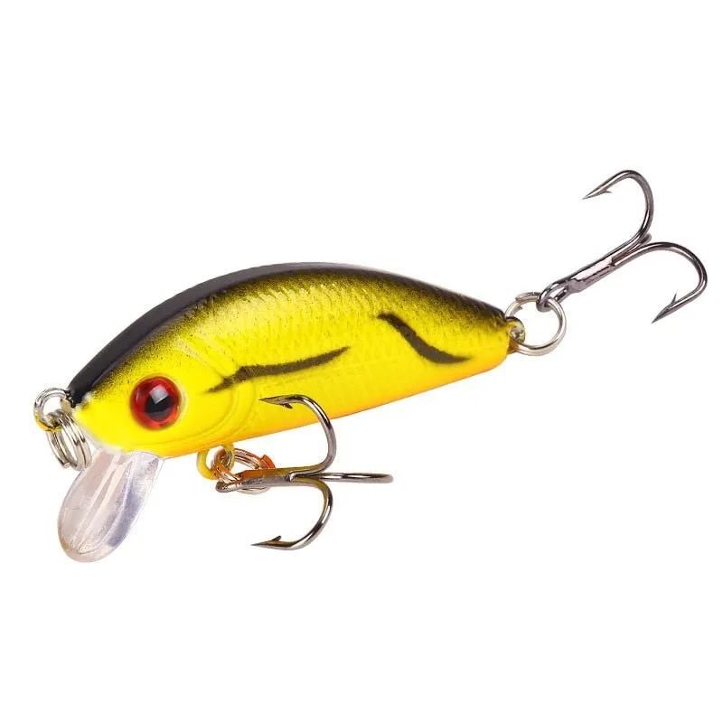 1PCS Minnow Fishing Lure 50mm4.2g  Topwater Hard Bait Wobbler Jig Bait Crankbait Carp Striped bass Pesca Fishing tackle SwimBait