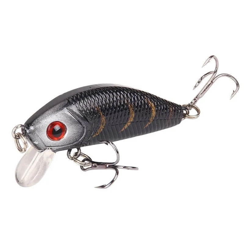 1PCS Minnow Fishing Lure 50mm4.2g  Topwater Hard Bait Wobbler Jig Bait Crankbait Carp Striped bass Pesca Fishing tackle SwimBait