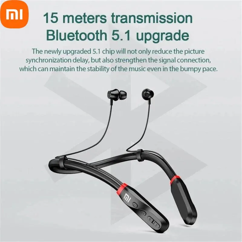 200 Hour Play Neckband Wireless Xiaomi Mijia I35 Earphones Bluetooth 5.1 Headphones Headphone with Mic Stereo Earbuds Headset