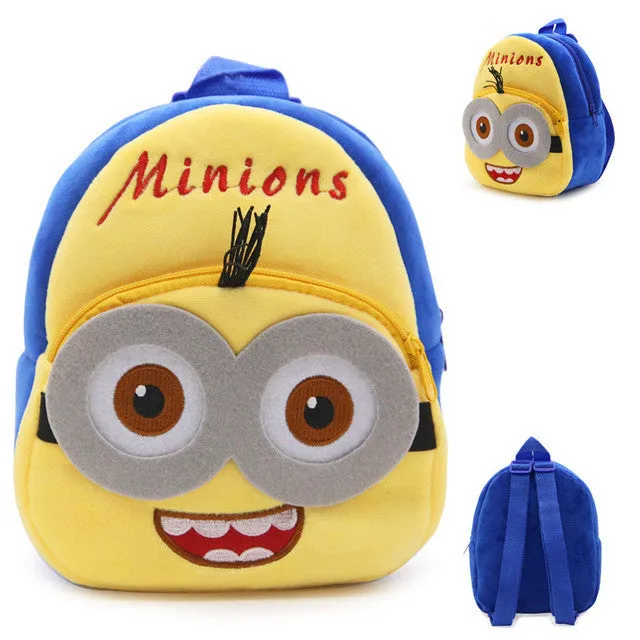 2016 Cartoon Kids Plush Backpacks Baby Mini Schoolbag Hello Kitty kindergarten Backpack Cute Children School Bags for Girls Boys