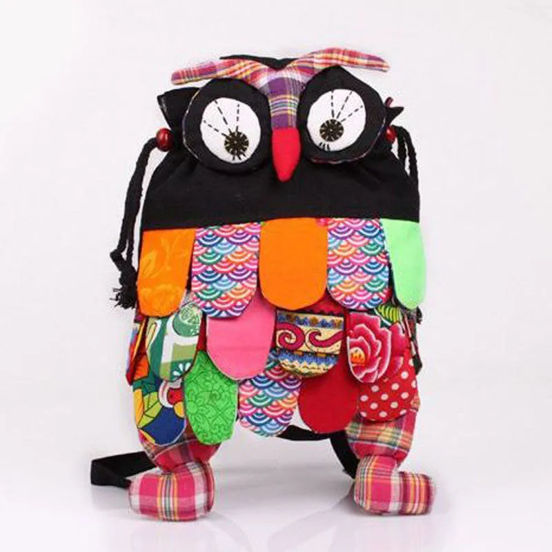 27cm So Cute!! Cartoon Owl Kid Backpack - Free Shipping to N.A.