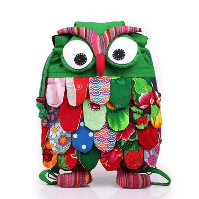 27cm So Cute!! Cartoon Owl Kid Backpack - Free Shipping to N.A.