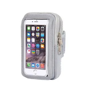 3 PCS Comfortable And Breathable Sports Arm Bag Mobile Phone Wrist Bag For 4-6.5 Inch Mobile Phone(Grey)