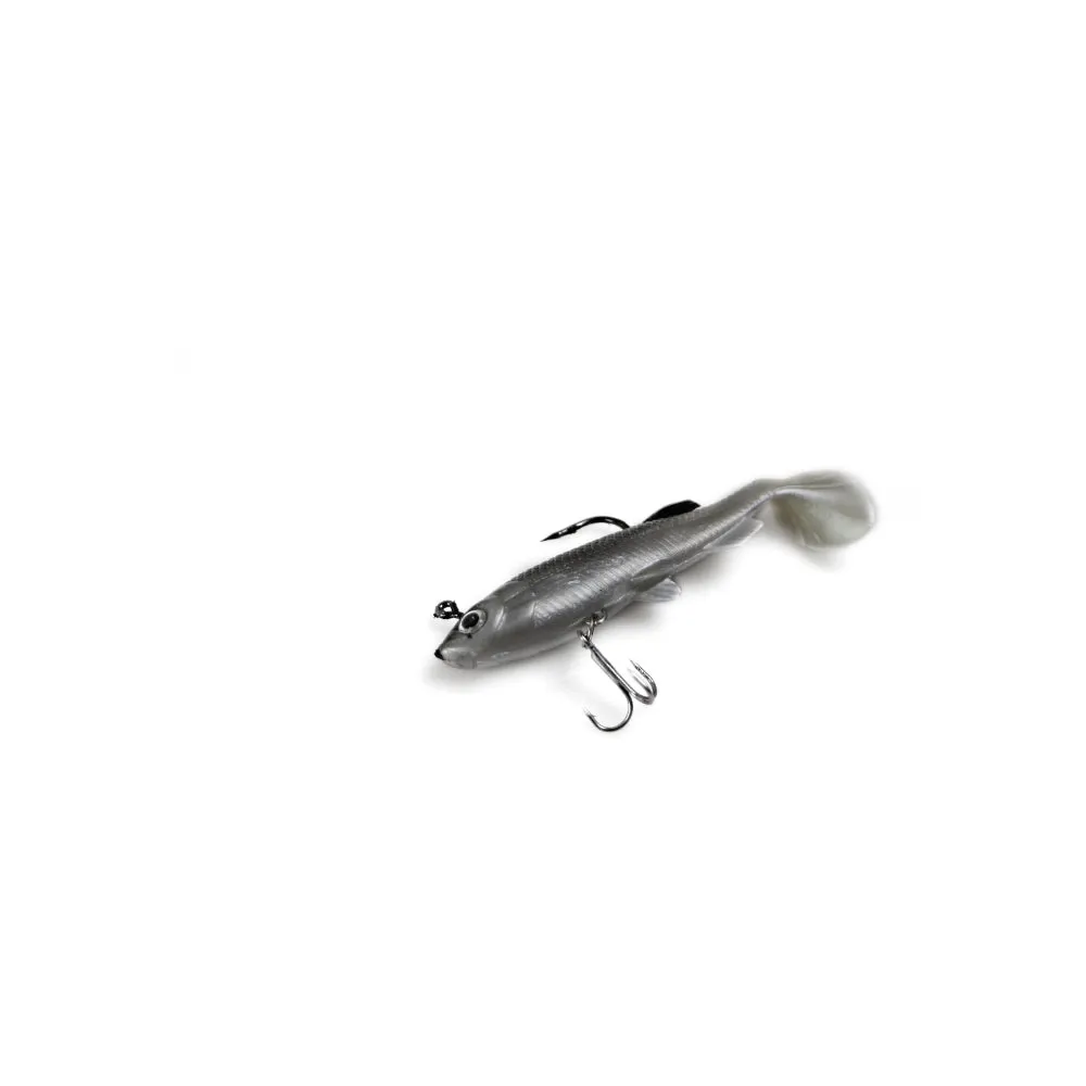 50 X Soft Plastic Vibe Freshwater Lures Mullet Flathead Jig Heads Cod Fishing