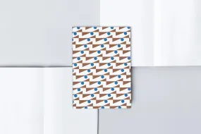 A6 Layflat Weekly Planner | Ltd Ed Enid Print | Brown/Blue | by Ola