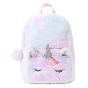 Accessorize London Girl's Fluffy Unicorn Backpack