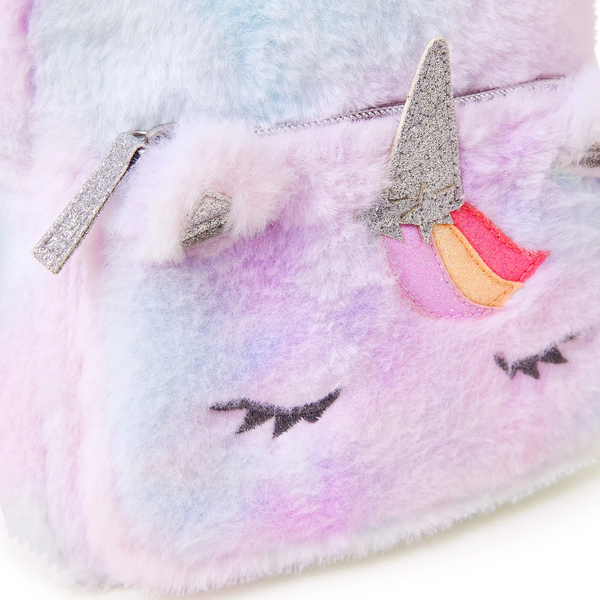 Accessorize London Girl's Fluffy Unicorn Backpack