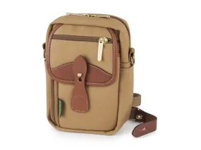 Airline Stowaway - Khaki Canvas / Tan Leather