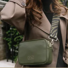 Alice Wheeler Olive Soho Camera Cross Body Bag