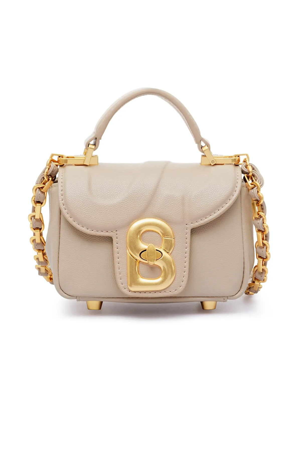 Alma Leather Micro Bag - Cream