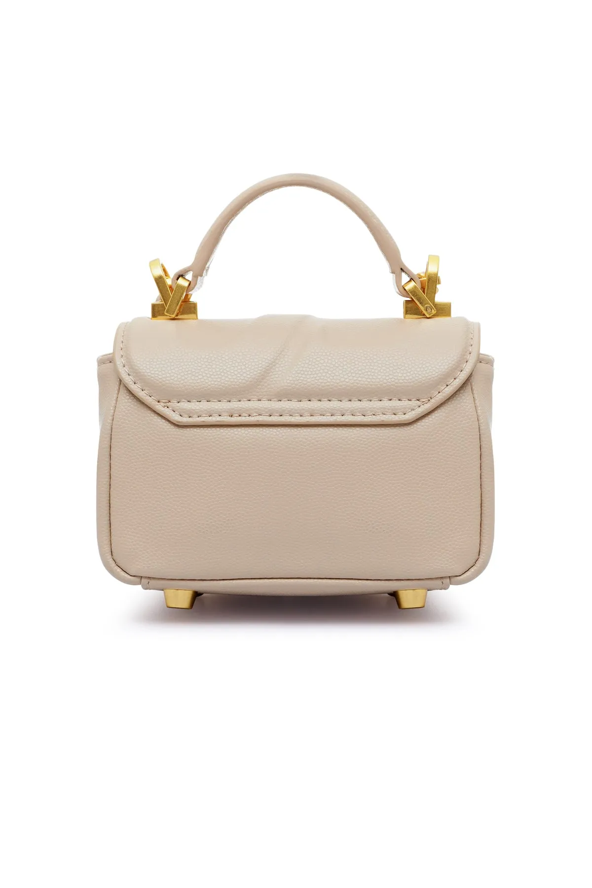 Alma Leather Micro Bag - Cream