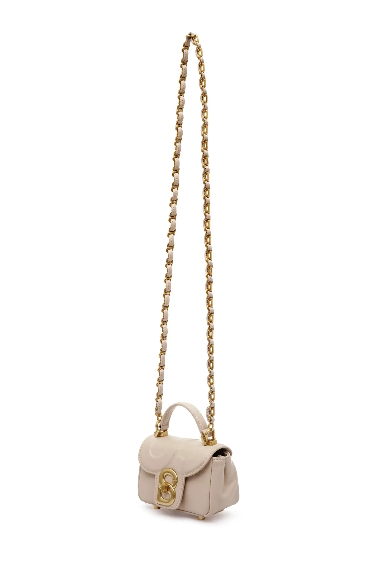 Alma Leather Micro Bag - Cream