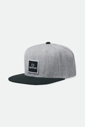 Alpha Square Netplus MP Snapback - Heather Grey/Black