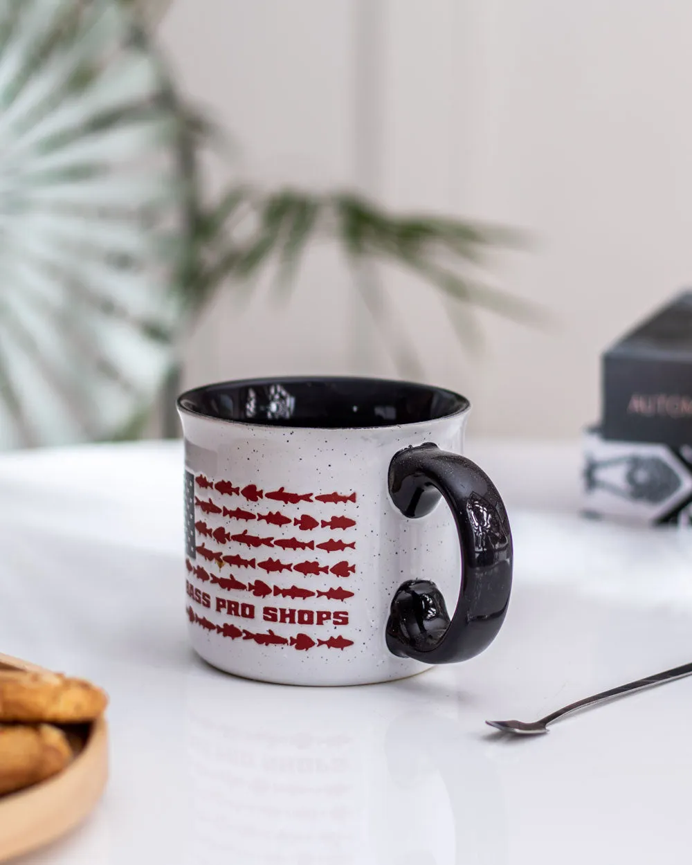 American Fishing Coffee Mug - Black