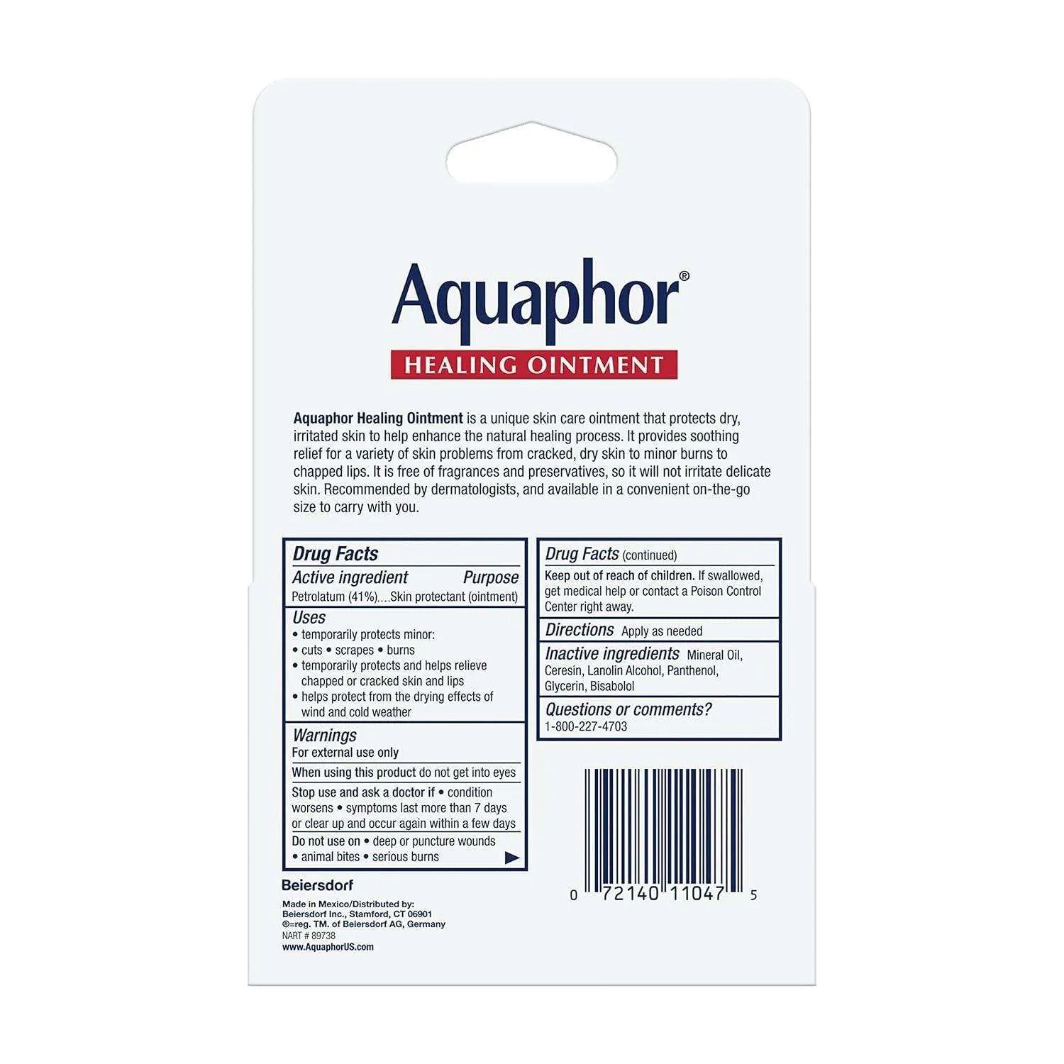 Aquaphor Healing Ointment Tube - 2 X 0.35 oz