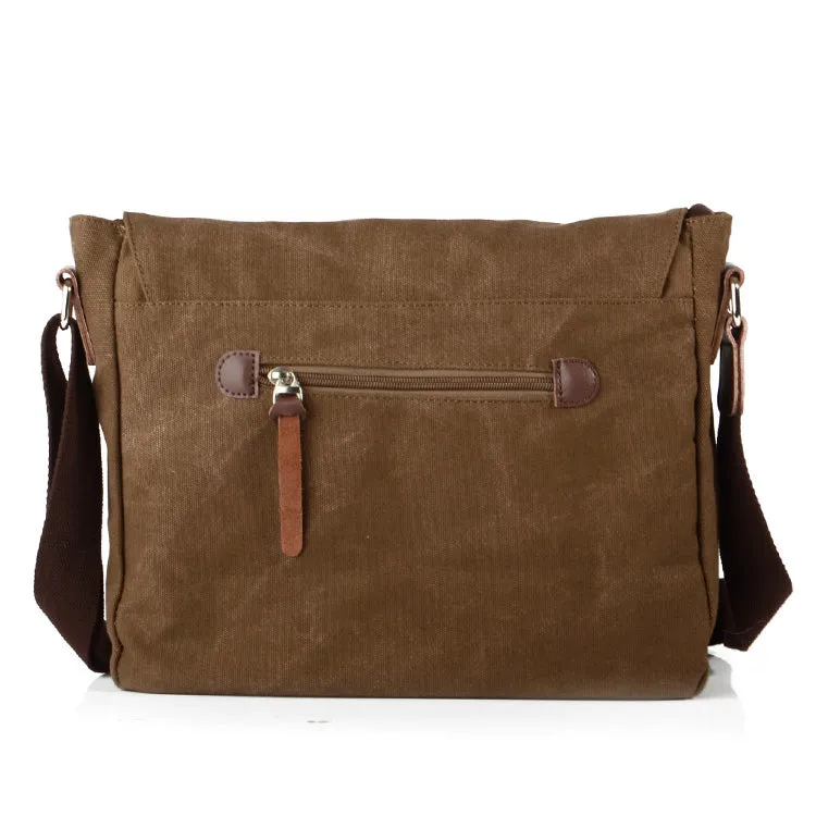 Arxus new casual retro bag shoulder bag canvas cross section men and women Messenger bag