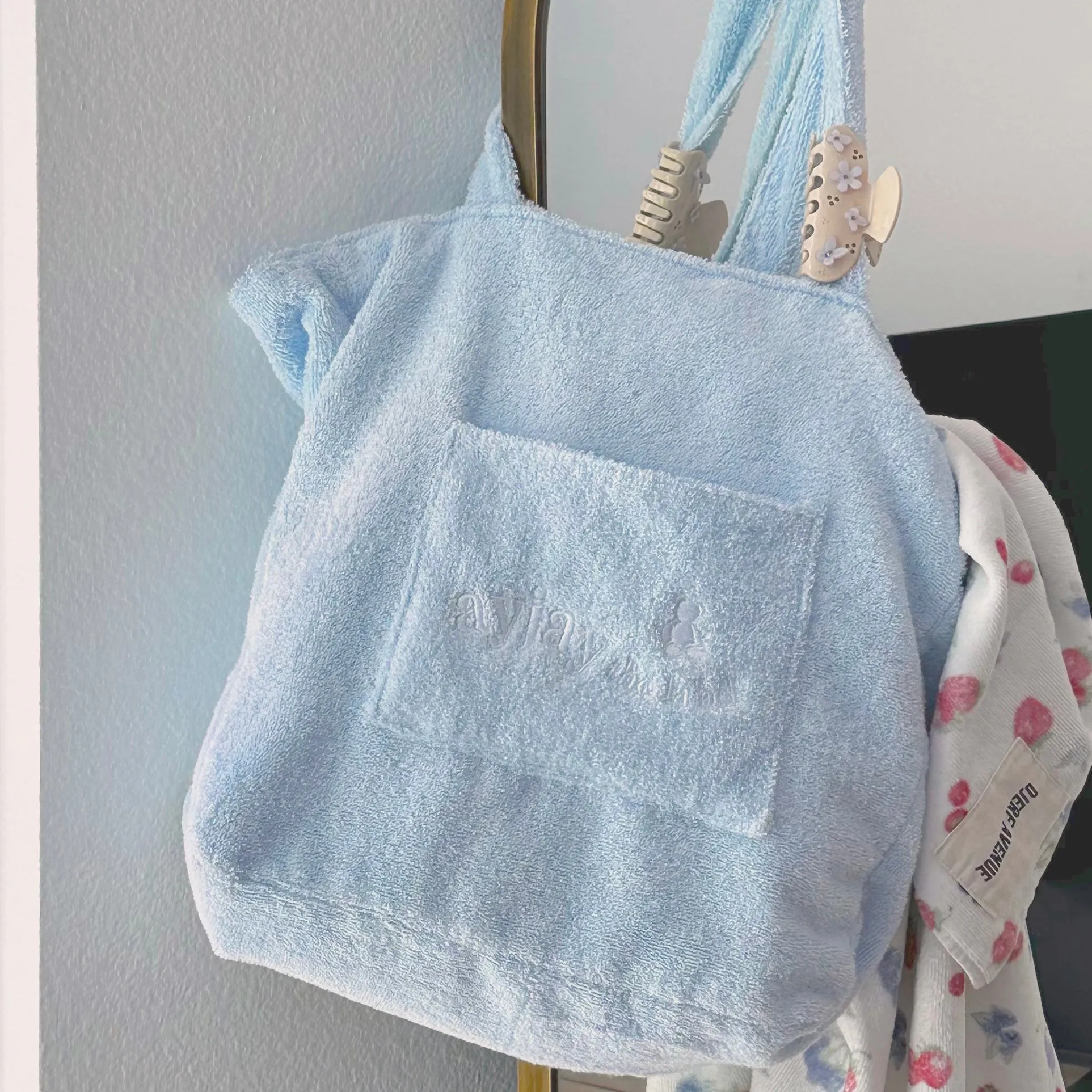 AYJAY BABY BLUE TEDDY TOTEBAG