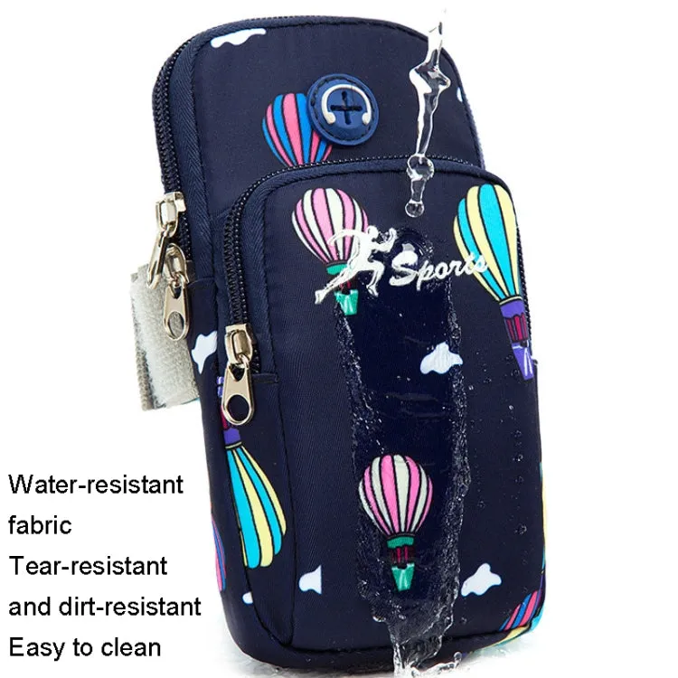 B081 Small Running Phone Arm Bag Outdoor Sports Fitness Bag(Sky Blue)