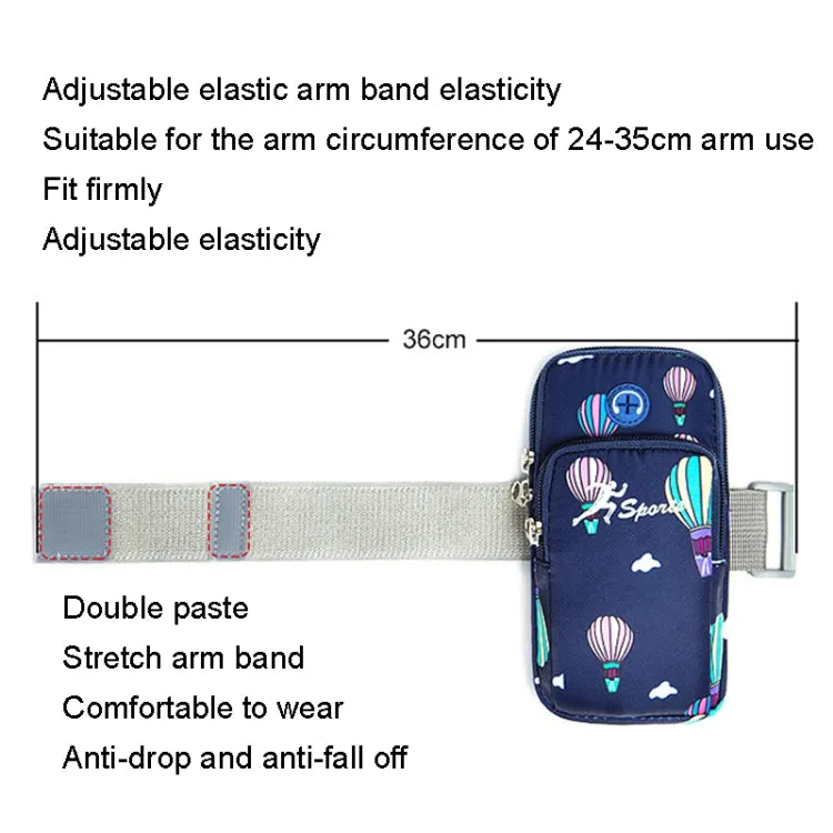 B081 Small Running Phone Arm Bag Outdoor Sports Fitness Bag(Sky Blue)