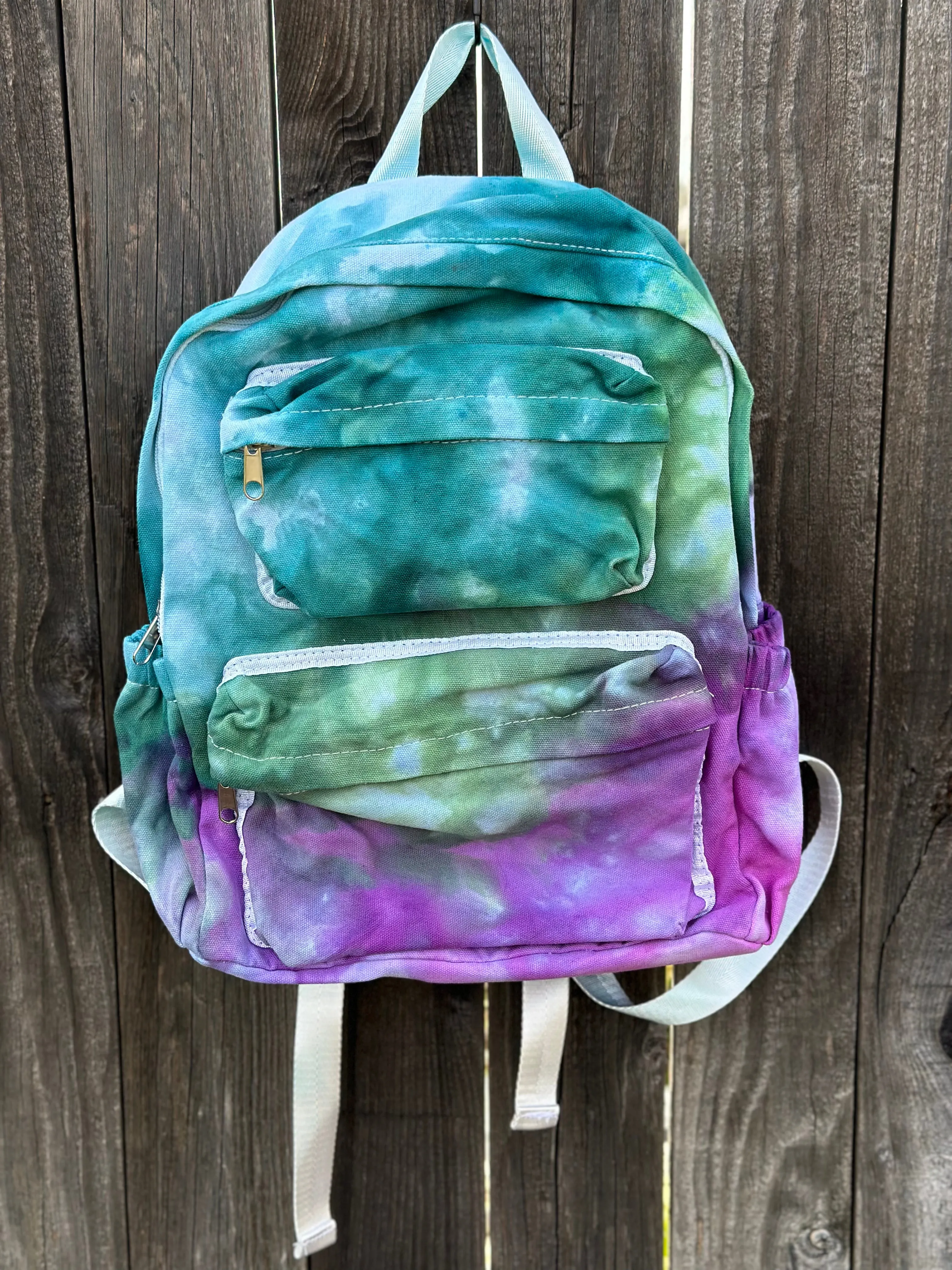 Backpack in Purple and Blue