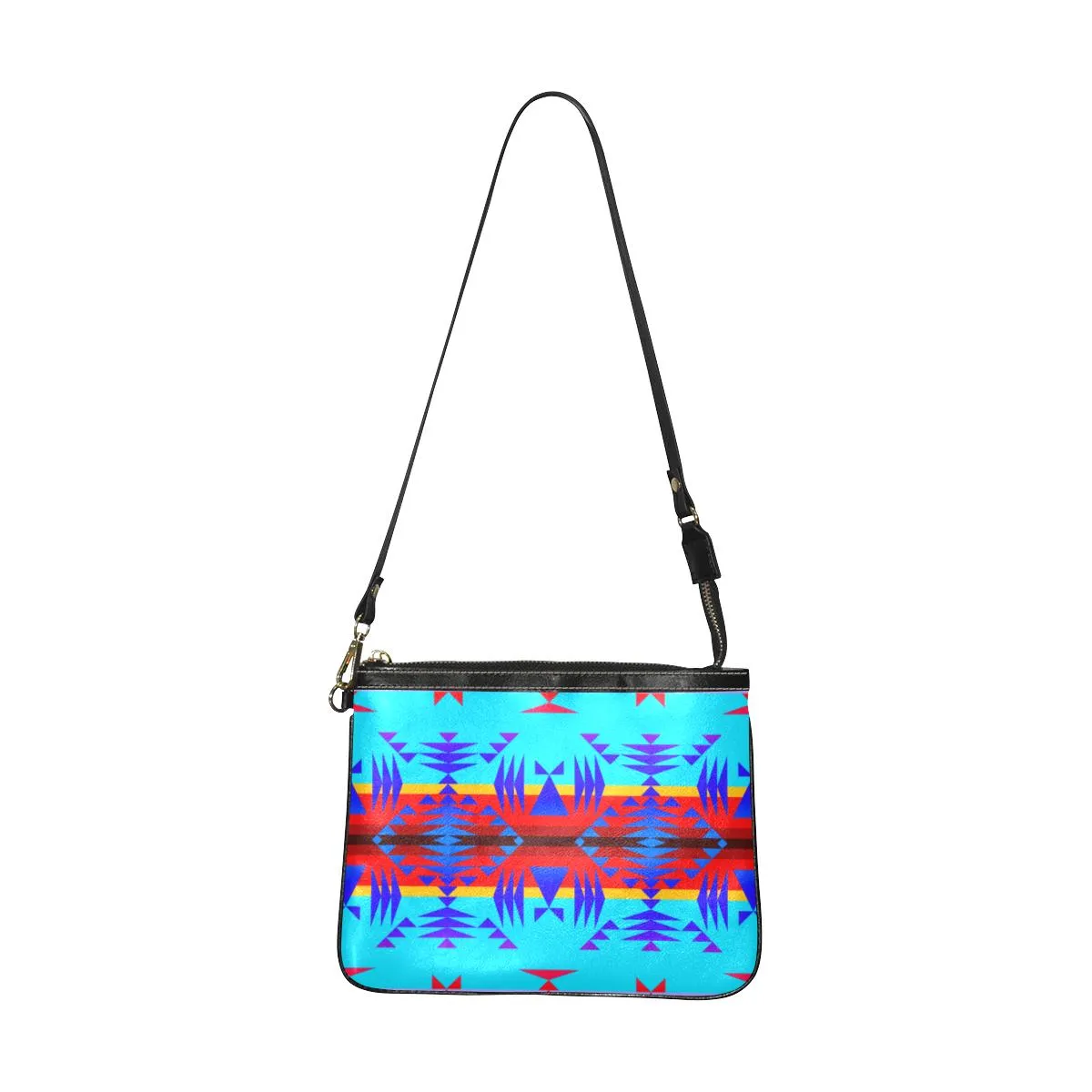 Between the Mountains Blue Small Shoulder Bag