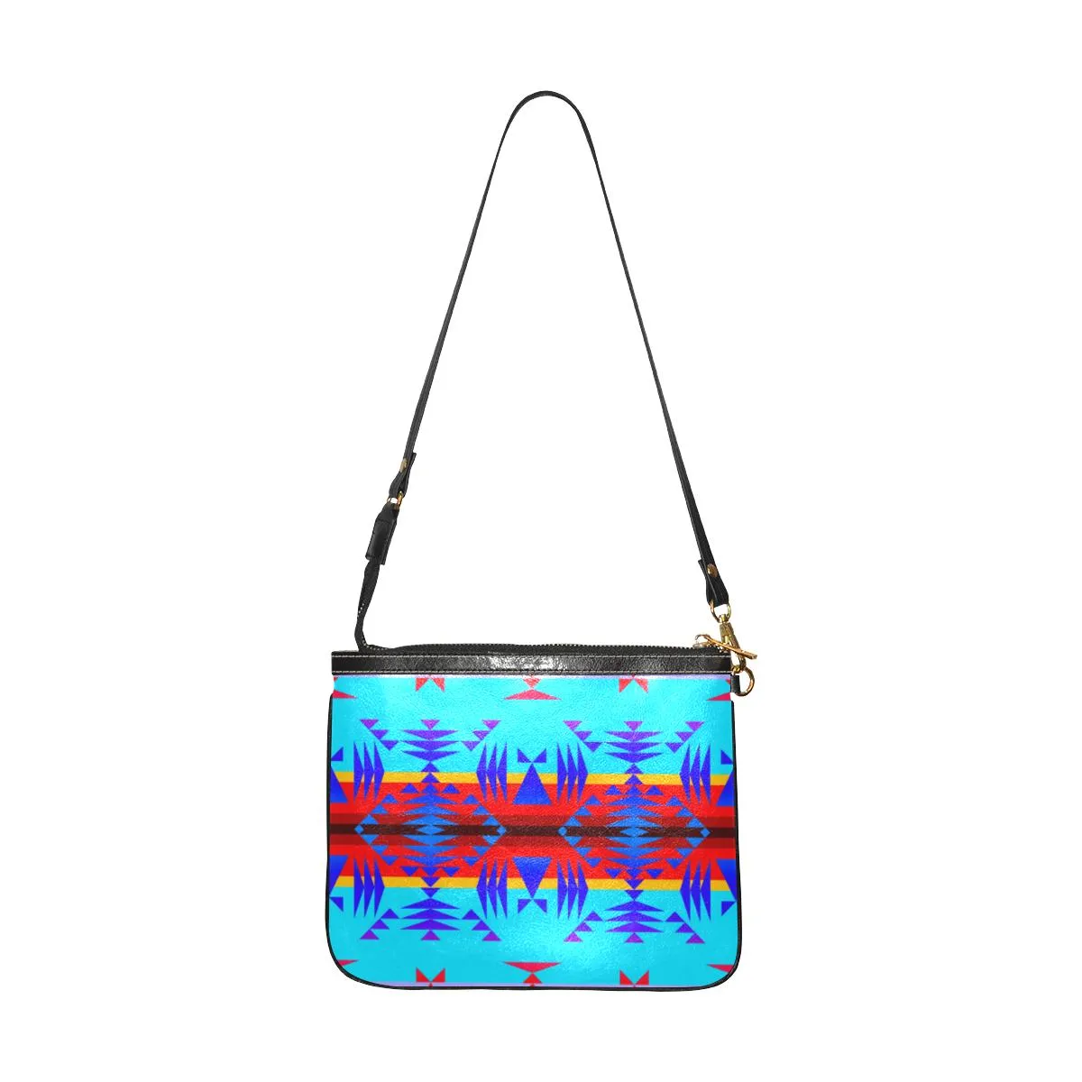 Between the Mountains Blue Small Shoulder Bag