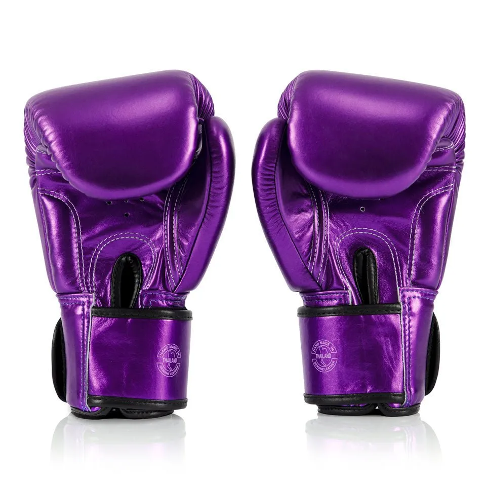 BGV22 Fairtex Metallic Purple Boxing Gloves