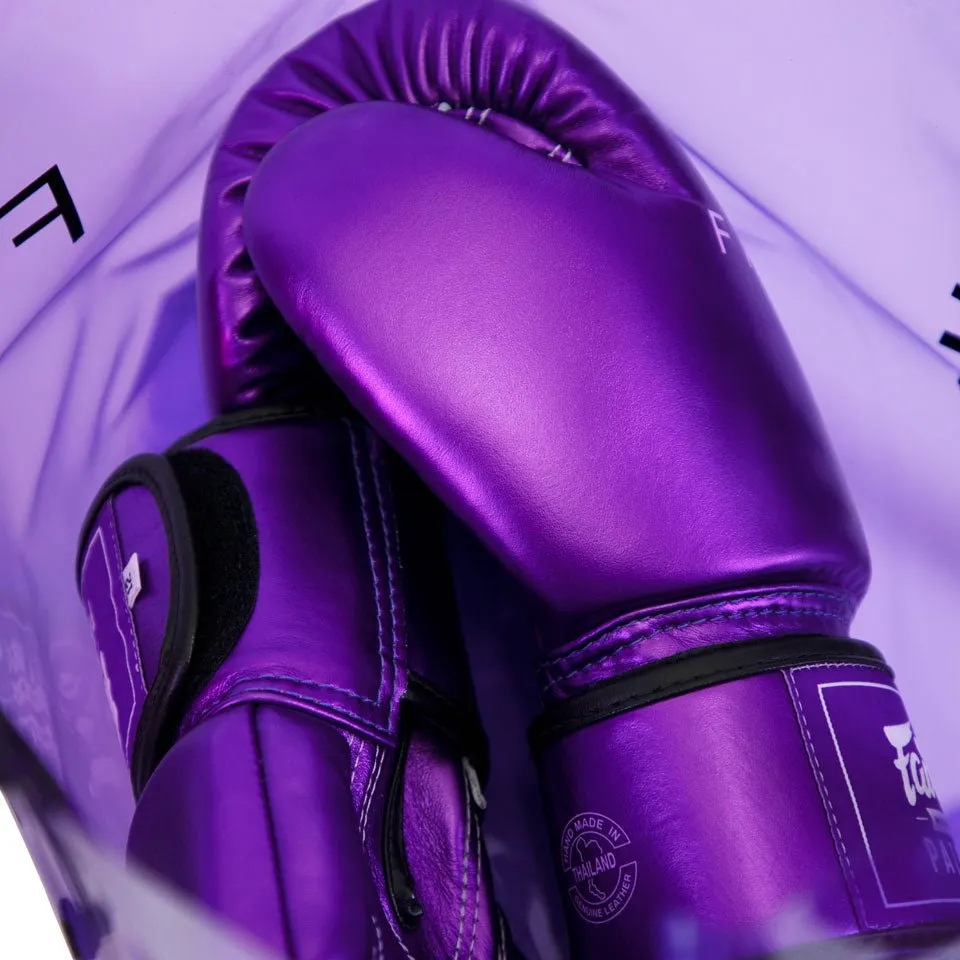 BGV22 Fairtex Metallic Purple Boxing Gloves