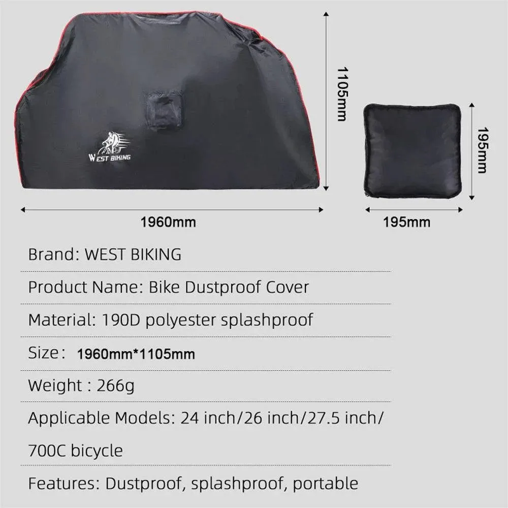 Bicycle Dust Cover Bicycle Protective Cover Universal Road Bike Waterproof Dustproof Sunshine-proof Cover Cycling Accessories