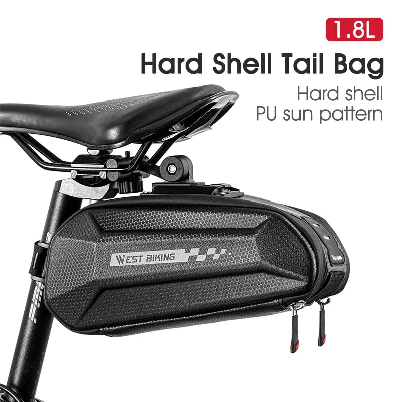 Bike Bag MTB Road Bike Saddle Bag Tools Pannier Waterproof Reflective Front Frame Phone Bag Cycling Accessories