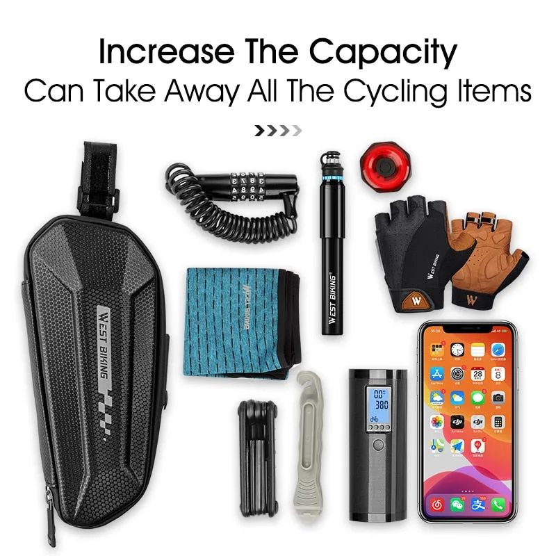 Bike Bag MTB Road Bike Saddle Bag Tools Pannier Waterproof Reflective Front Frame Phone Bag Cycling Accessories