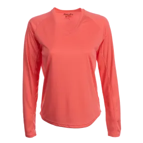 Bimini Bay Women's Cabo Long Sleeve Coral Shirt