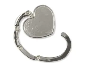 Bling-It - Bezel Purse Hanger - Heart - 1 piece