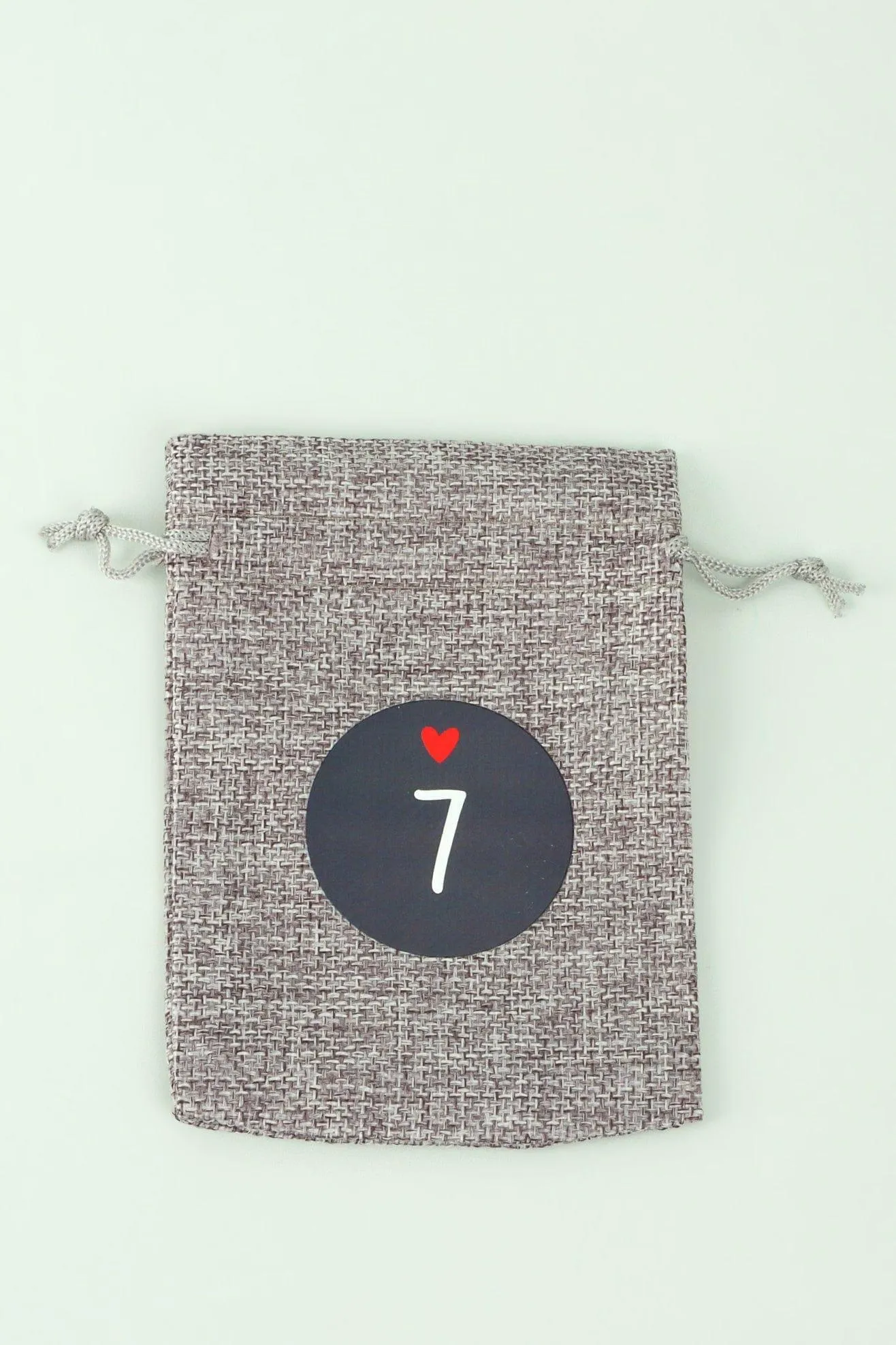 Blue and Grey Cloth Reusable Advent Calendar Bags