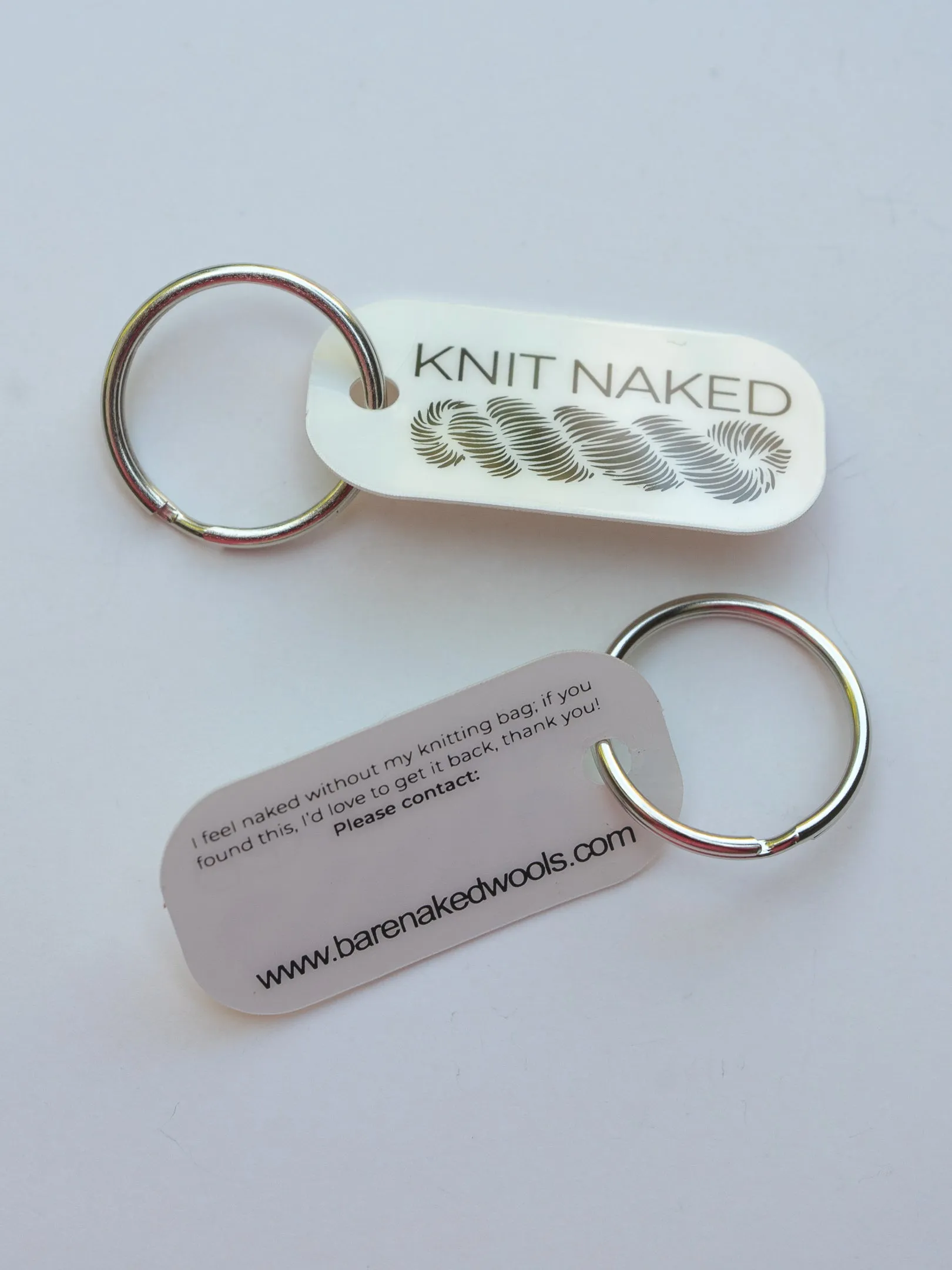 BNW "Knit Naked" Keytag