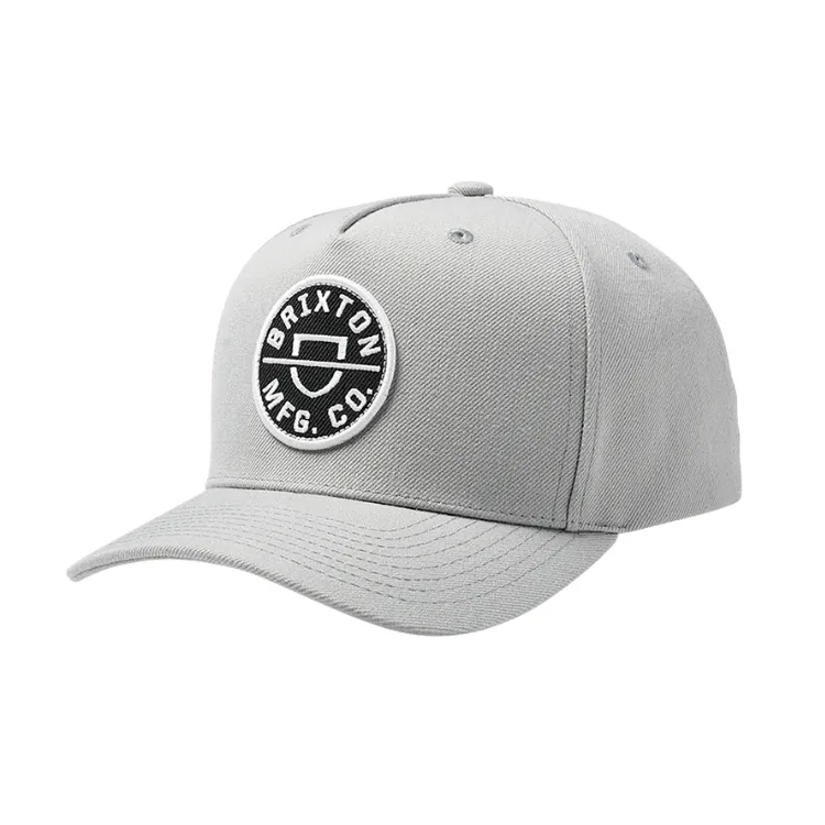 Brixton Crest C MP Snapback - Cinder Grey