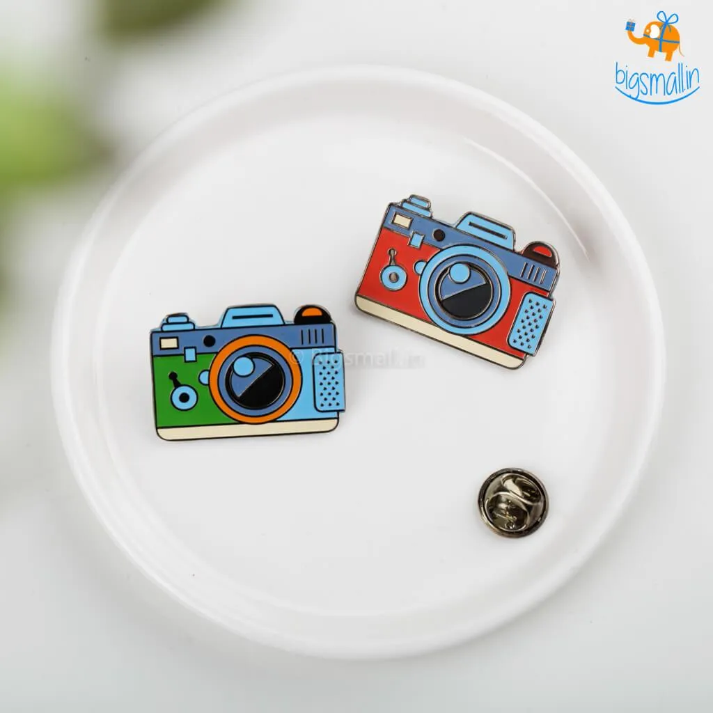 Camera Metallic Lapel Pin