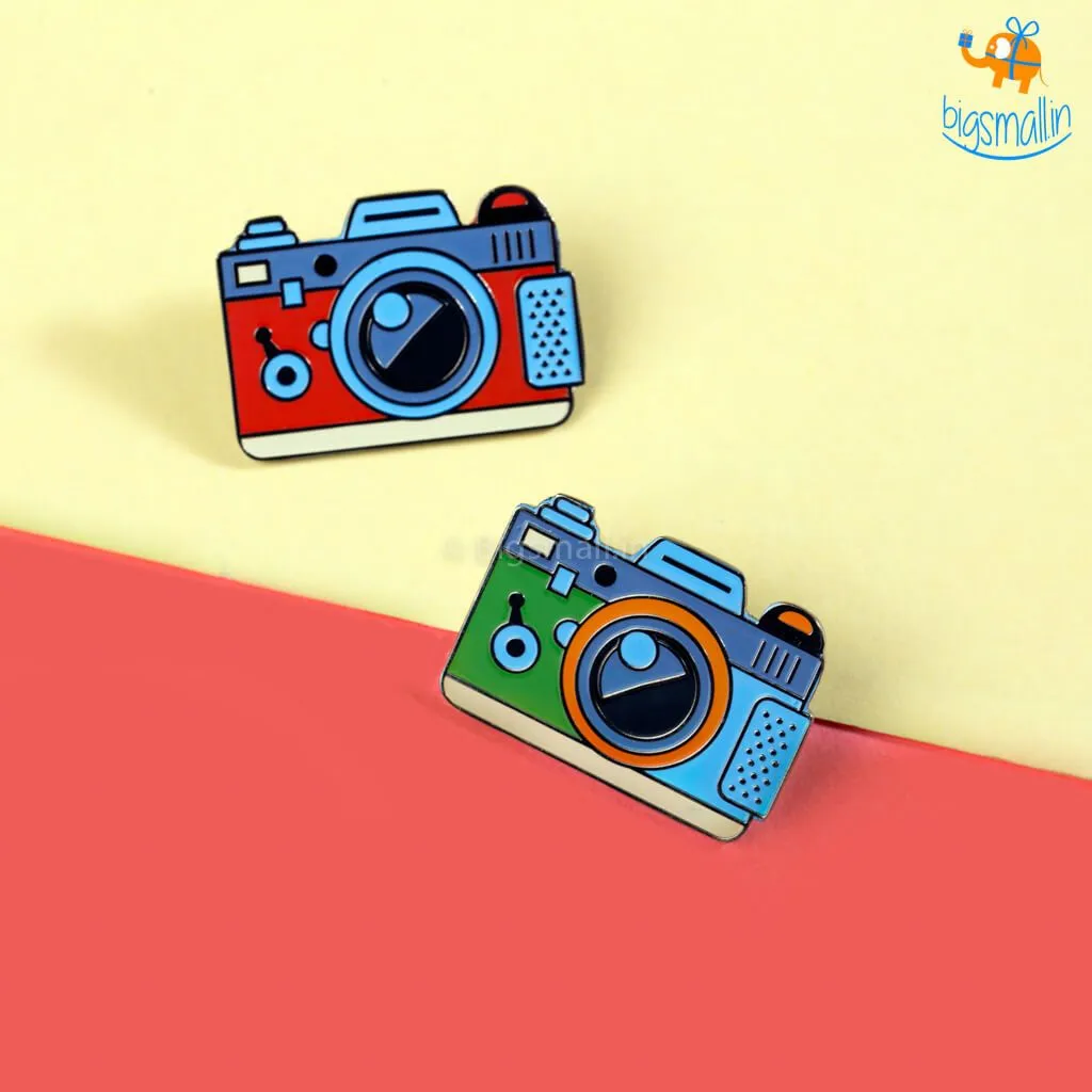 Camera Metallic Lapel Pin