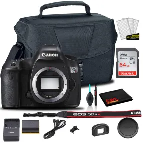 Canon EOS 5DS R DSLR Camera (Body Only) (0582C002)    EOS Bag    Sandisk Ultra 64GB Card   Cleaning Set And More (International Model)