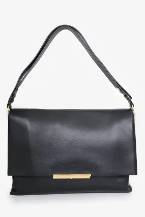 Celine Black Leather 'Blade' Shoulder Bag