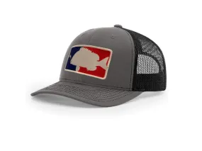 Charcoal / Black Major League Sheepshead Trucker Hat | Sheepshead Nation