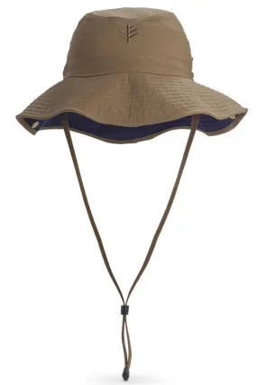 Chase Featherweight Bucket Hat | Khaki/Navy