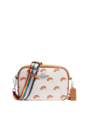 Coach Mini Jamie Camera Bag With Rainbow Print