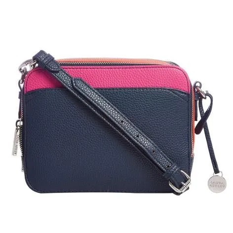 Colourblock Navy Square Cross Body Bag