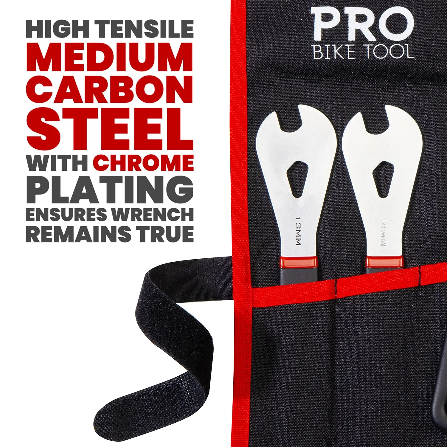 Cone Wrench set – 5 piece wrench set with storage bag